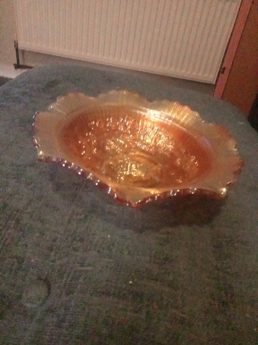Carnival glass bowl - carnival,