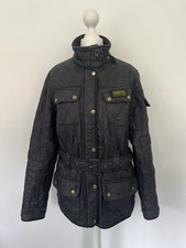 Women's Black Quilted Barber