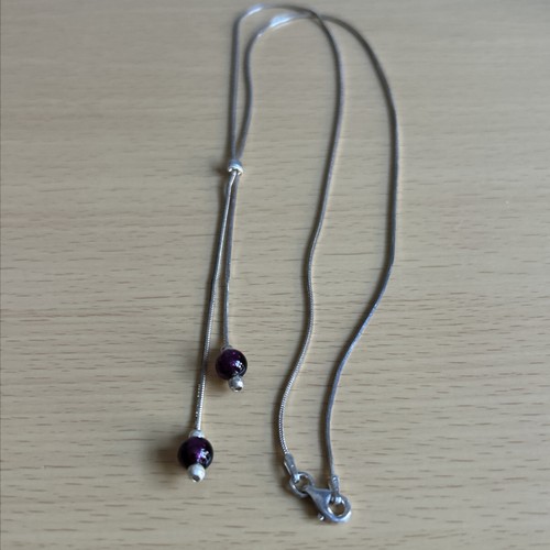 Gorgeous 925 silver lariat - gorgeous,