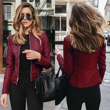 Leather Jacket Ladies Biker