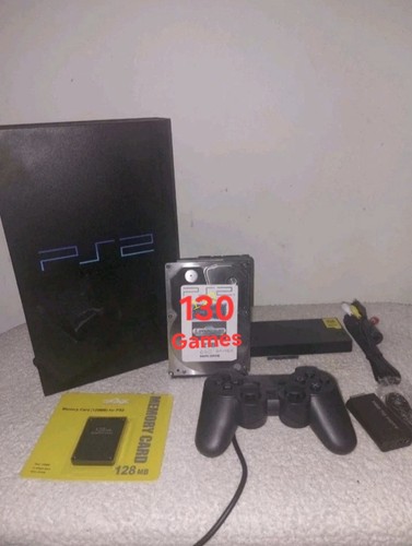Ps2 console black 500gb - black,