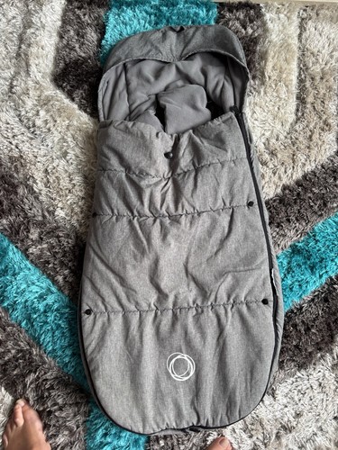 Grey melange bugaboo footmuff - melange,