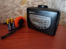 SERVICED Philips AQ6547/00 Personal Stereo Cassette Player Walkman NEW BELT