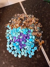 Glass Decorative Nuggets, Very Large Amount. UK Post Only. All Colours