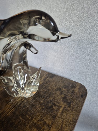 Vintage art glass dolphin - vintage,
