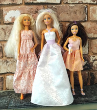 Barbie Wedding Doll Bundle Bride Bridesmaids Skipper Redressed with Shoes Mattel