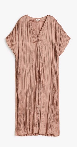 Pleated crinkle midi - h&m, tunic