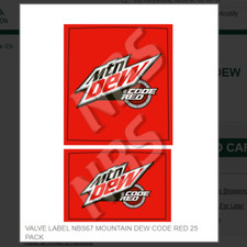 VALVE LABEL NBS67 MOUNTAIN DEW
