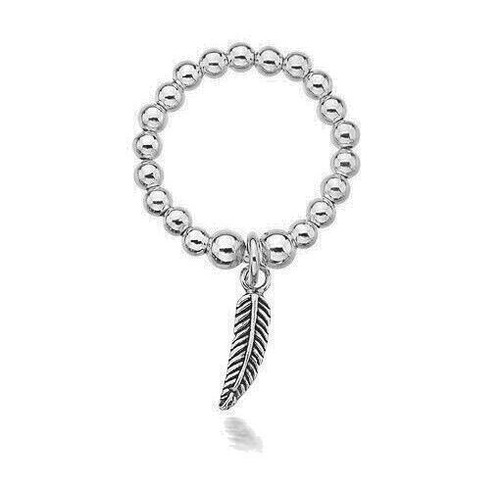 Silver beaded lucky - beaded,