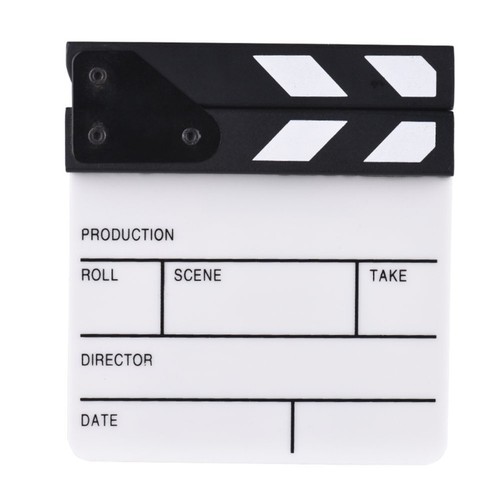 Acrylic clapper board small - clapper,