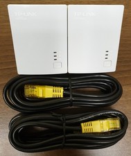 TP-Link TL-PA411KIT AV500 Nano Powerline Homeplug Adapters + Ethernet Cables