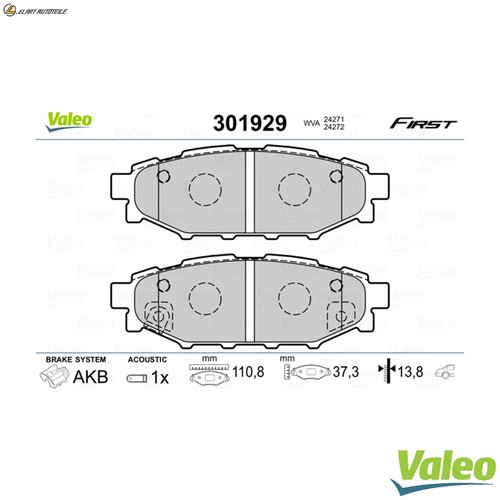 Brake pad set - pad,