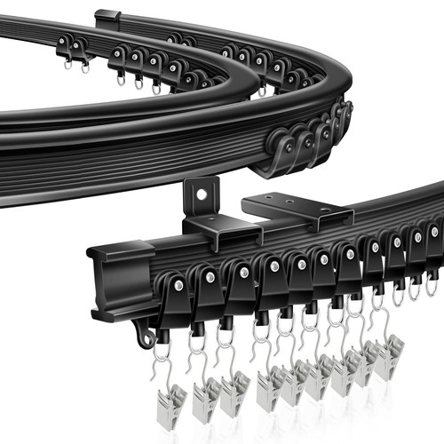 Ceiling curtain track black - curtain, track,