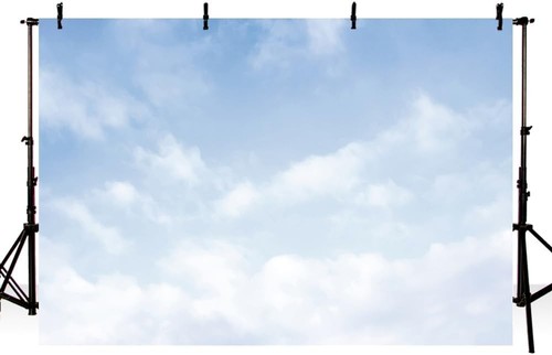 Blue sky backdrop cloud wispy - blue,