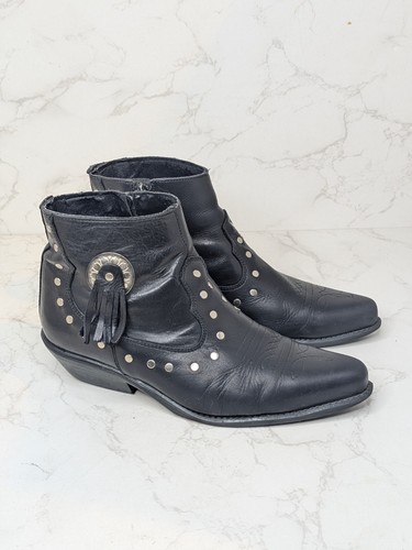 Ladies santa black leather - ladies,