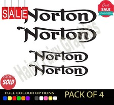 4x NORTON Vinyl Sticker Decal
