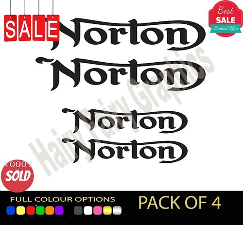 Norton vinyl sticker decal - 4x,