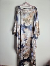 Satin women kaftan printed - satin,