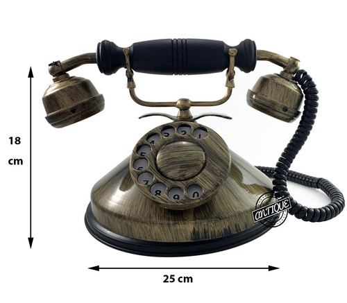 Antique style brass rotary - style,