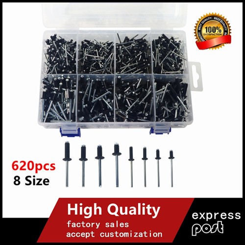 620pcs black pop rivets - pop, rivets,