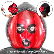 Latex Hood Inflatable Gag