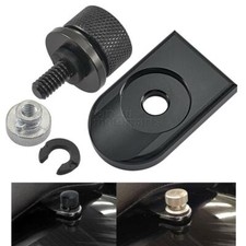 Rear Fender Seat Bolt Tab Screw Mount Knob Cover Nut Kit Balck For Harley Dyna