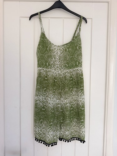 Green khaki snake print - khaki,