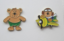Bundle of 2 MacMillan Cancer  Support  Bear Pin Badges
