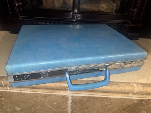 Vintage samsonite blue hard - blue,