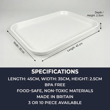 White Plastic Food Display