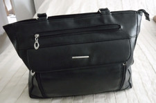 Ladies Black Shoulder Handbag  Faux Leather