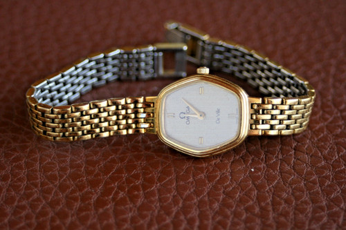 Ladies gold plated omega - ladies,