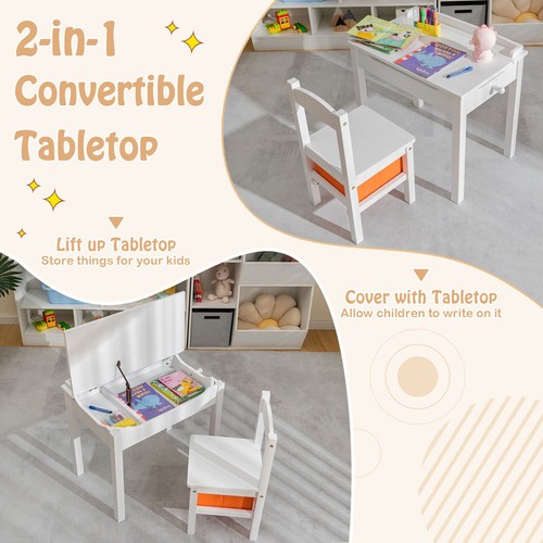 Kids table and - chair, flip