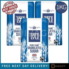 TATE & LYLE GRANULATED SUGAR 1KG PACK OF 1/ 2/ 3/ 5/ 10 & 15 PURE CANE SUGAR NEW