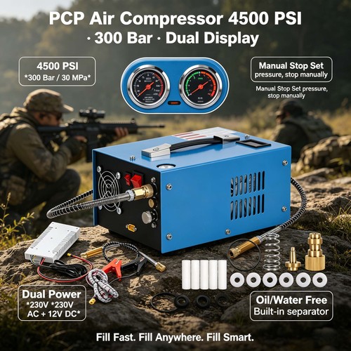 4500psi pcp air compressor - 4500psi,