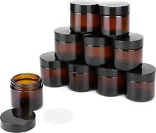 10 Pack 2 oz 60ml Amber Glass
