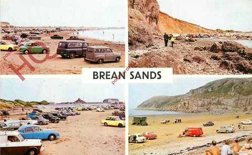 Picture postcard brean sands - picture, postcard:-brean