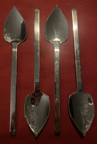 Set four retro stainless - set,