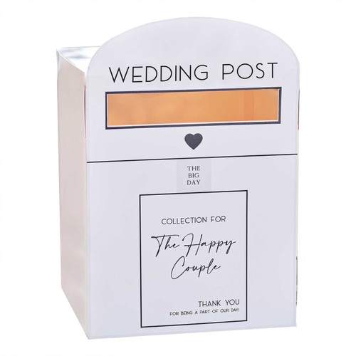 Wedding wishing well card - wishing, box