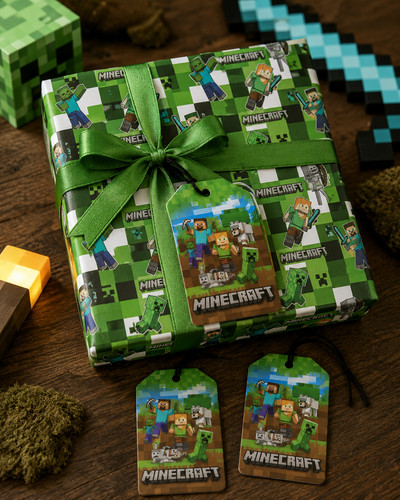 Minecraft wrapping paper - minecraft,