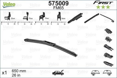 Valeo 575009 wiper blade - wiper,