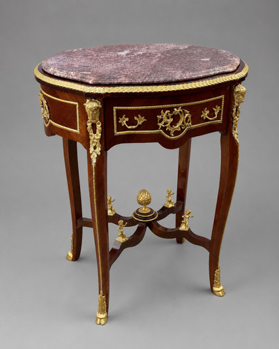 Table french louis xvi oval - french,