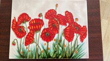 Benaya Poppy Ceramic Tile wall