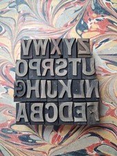 Small wooden letterpress - small,
