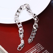 9ct 9k White Gold Plated Men