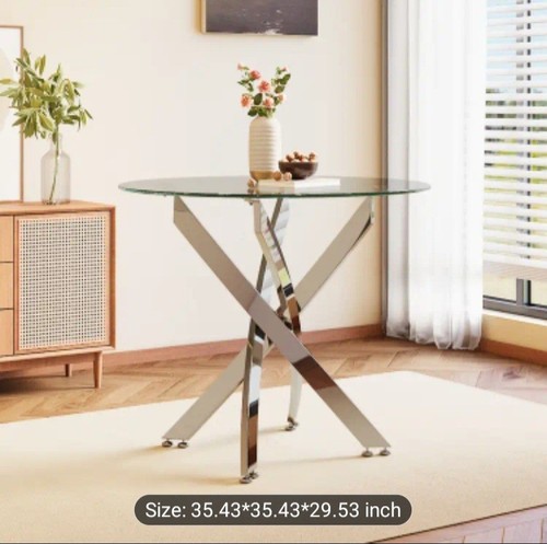 Round dining room table - round,
