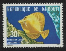 Djibouti yellow tang fish 30f - yellow,