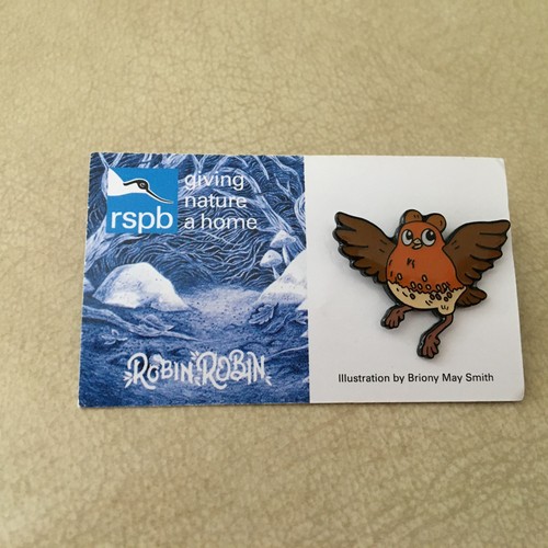 Rspb charity badge robin - rspb,