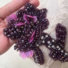 Clothing Accessories Applique Handcrafted Rhinestone Handbag Costume Patch 1PC