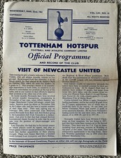 Tottenham Hotspur (Double Season) v Newcastle United 22nd March 1961
